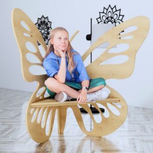 Скамейка бабочка для детского сада