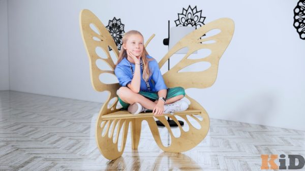 Скамейка бабочка для детского сада